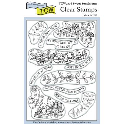 The Crafter's Workshop Clear Stamps - Sweet Sentiments